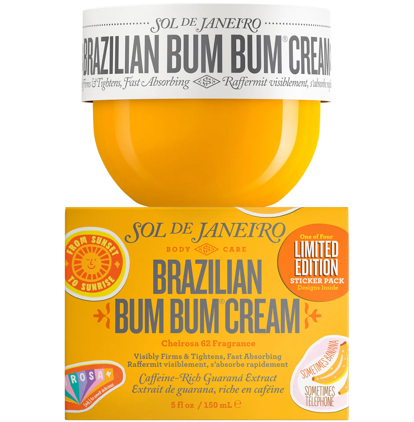 Shop Sol de Janeiro Bum Bum Cream in Japan at BestiBeautyJP. Rich, nourishing body cream with a delicious pistachio and salted caramel scent. Firms, smooths, and hydrates skin for a radiant, soft feel. Available now in Japan!