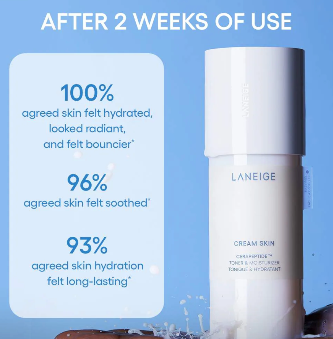 LANEIGE Mini Cream Skin Toner & Moisturizer