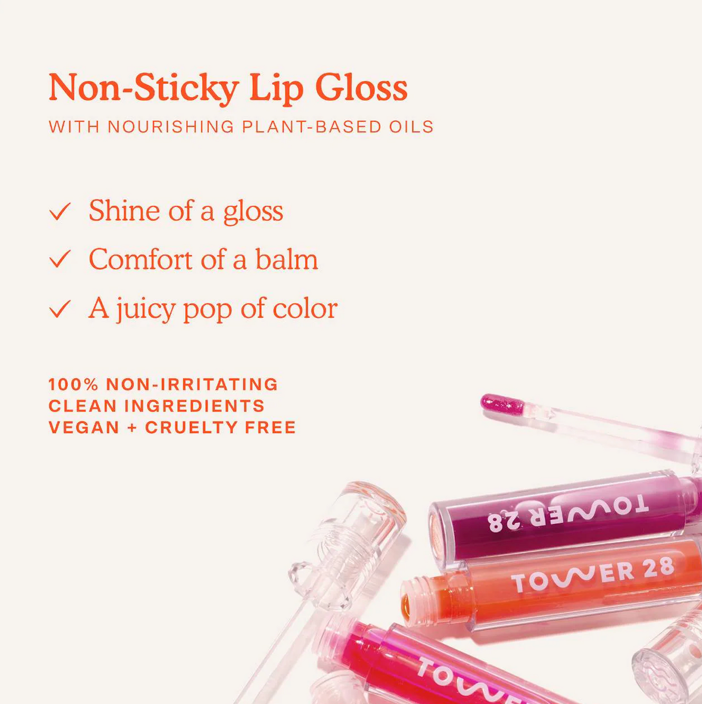 Tower 28 Non-Sticky Jelly Lip Gloss