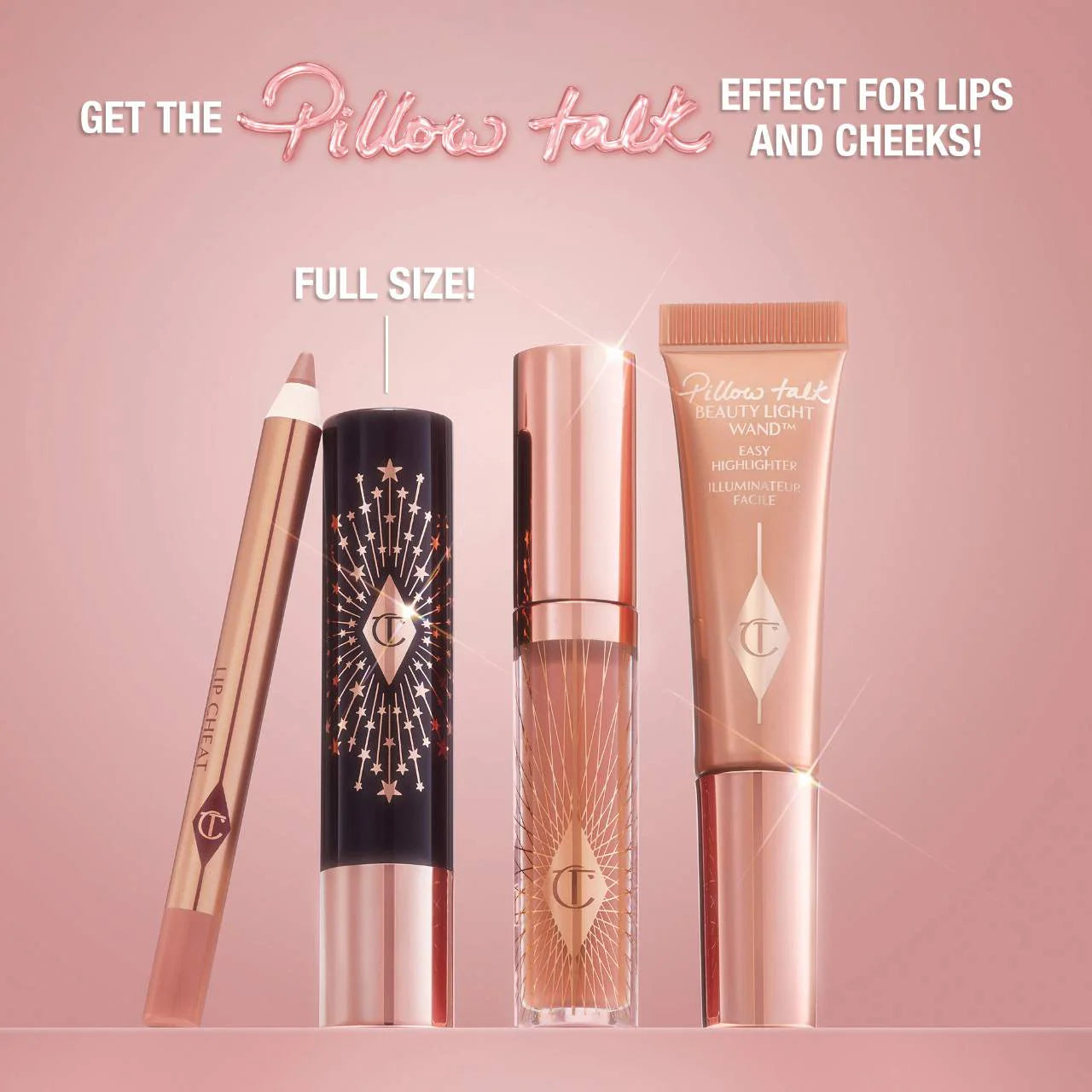 リップグロス Pillow Talk Lip & Cheek Set Pillow Talk Lip + Cheek Secrets: Gift Set | Charlotte Tilbury